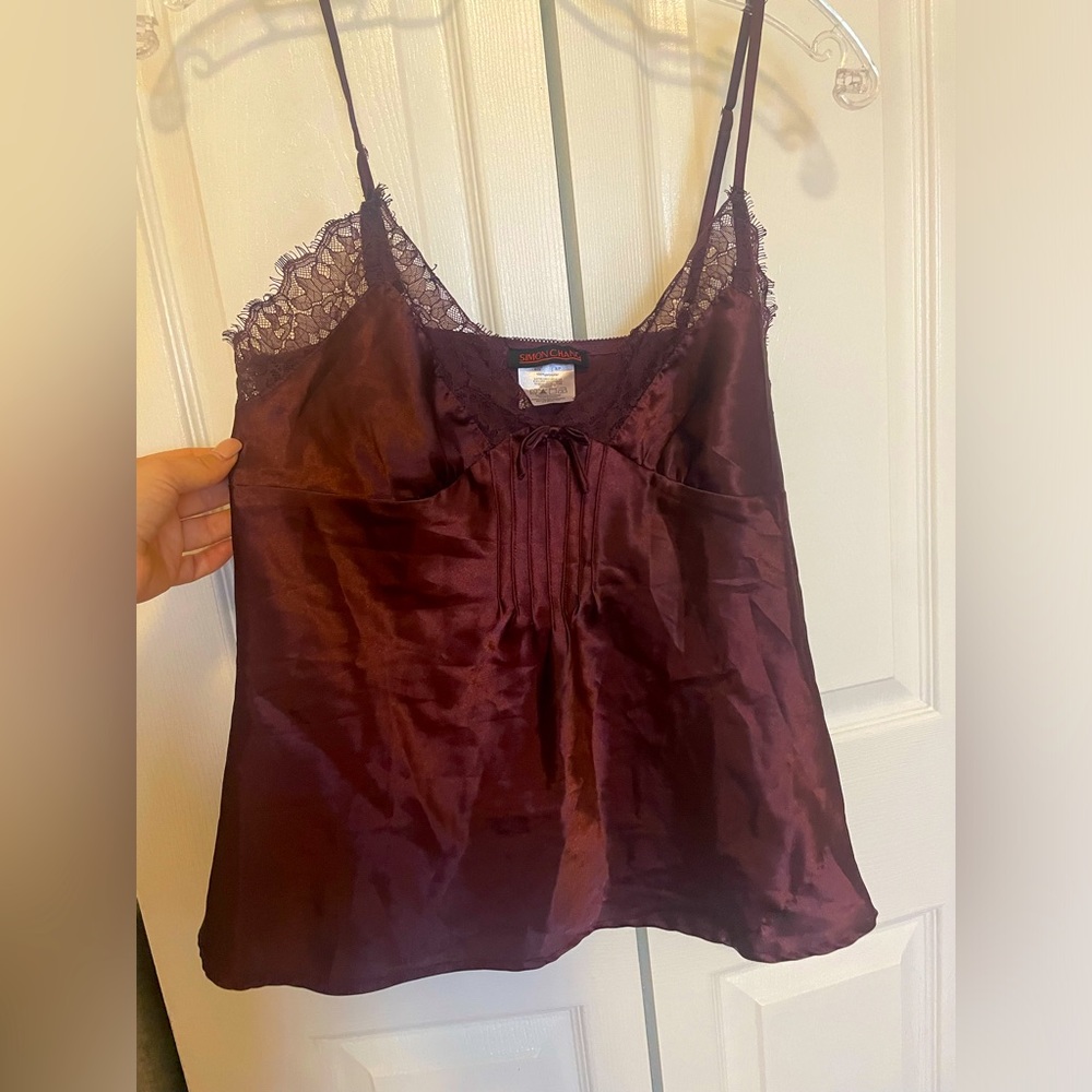 Simon Chang satin like camisole size S